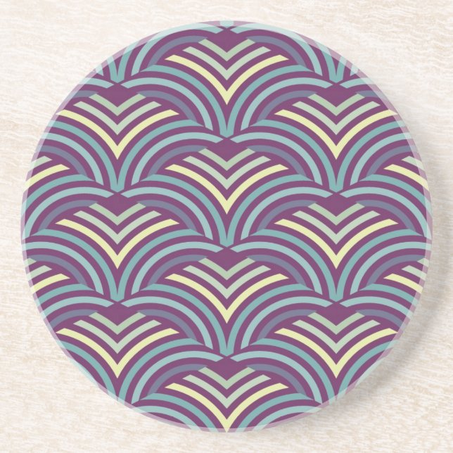 Abstract ethnic background coaster (Front)