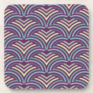 Abstract ethnic background coaster