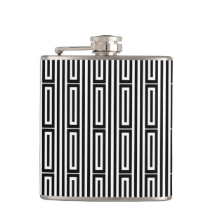 Abstract ethnic background hip flask