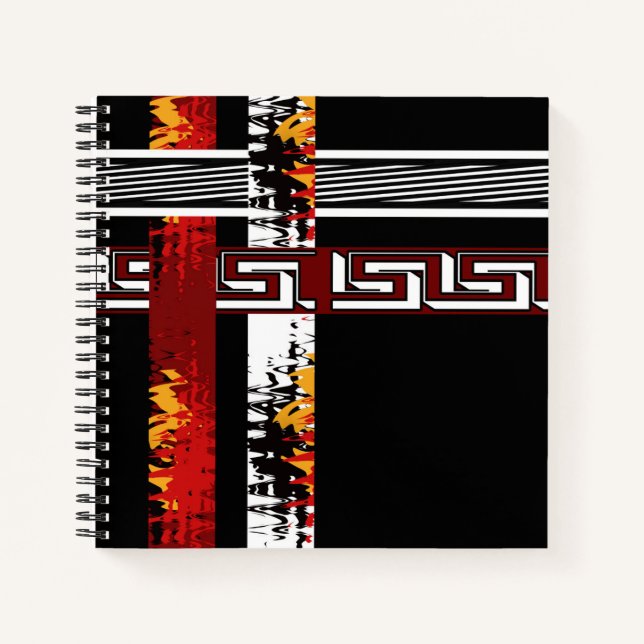 Abstract , ethnic, creative notebook (Front)