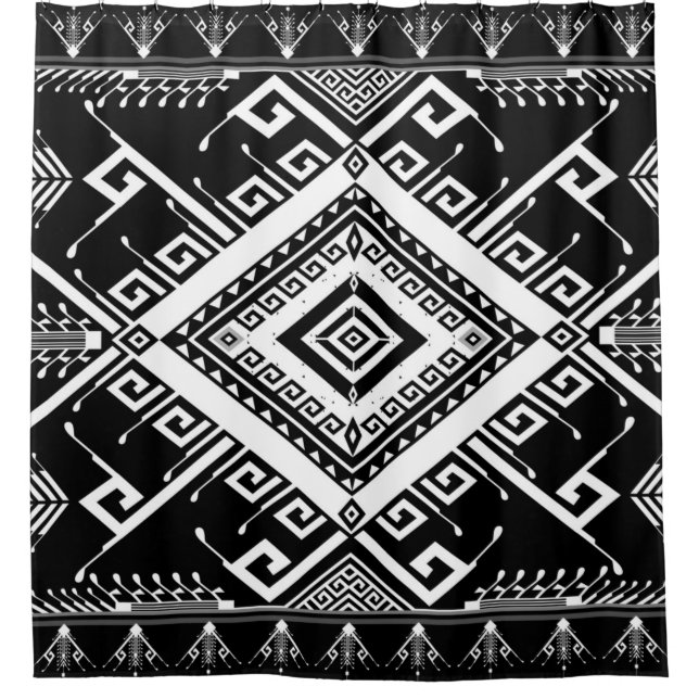 Abstract ethnic geometric pattern background desig (Front)