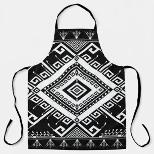 Abstract ethnic geometric pattern background desig apron