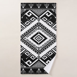 Abstract ethnic geometric pattern background desig bath towel