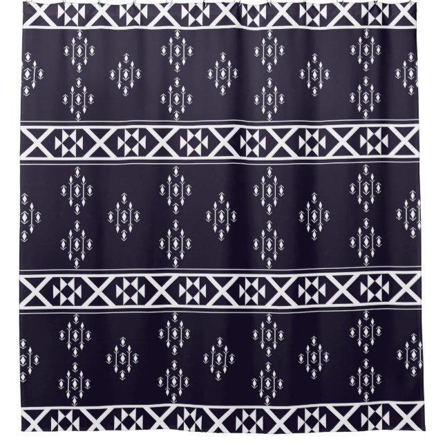 Abstract ethnic geometric pattern design Blue back (Front)