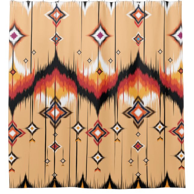 Abstract ethnic geometric pattern design, Ikat geo (Front)