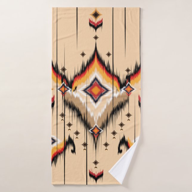 Abstract ethnic geometric pattern design, illustra bath towel (Bath Towel)