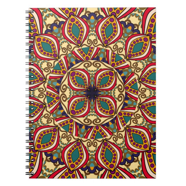 Abstract Ethnic Ornate Backgroundabstract,antique, Notebook (Front)