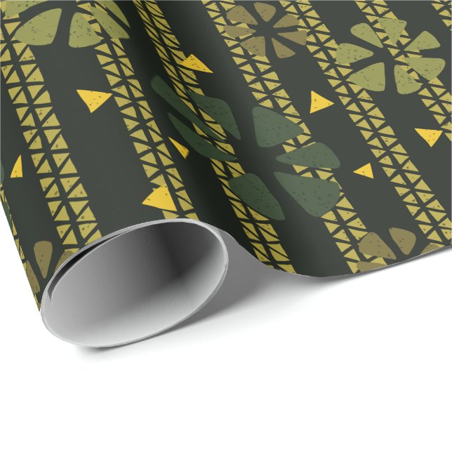 Abstract Ethnic Pattern Wrapping Paper (Roll Corner)