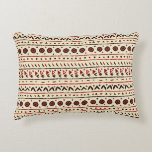 Abstract ethnic seamless pattern accent pillow