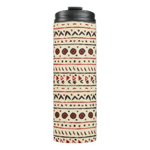 Abstract ethnic seamless pattern thermal tumbler