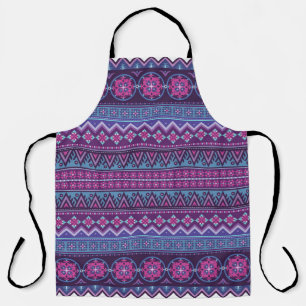 Abstract ethnic stripe pattern, ornamental vintag apron