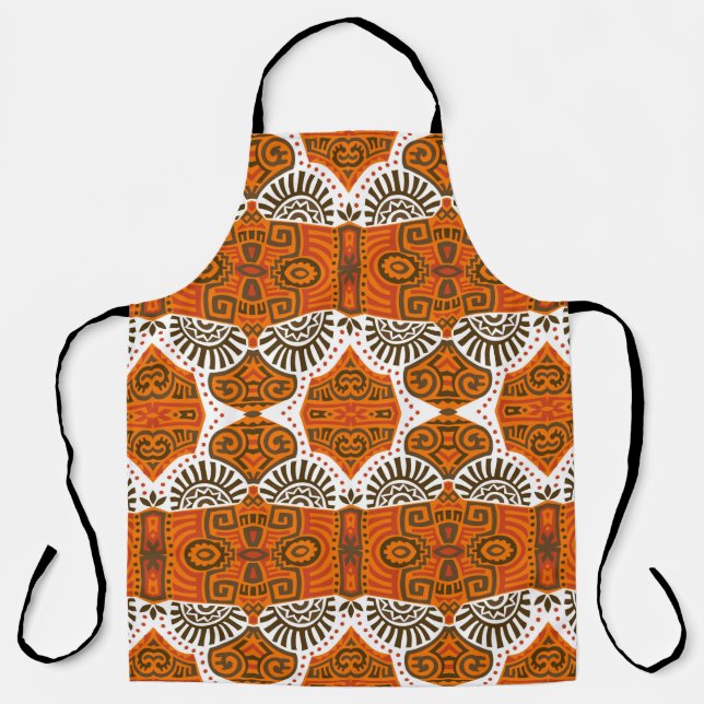 Abstract Ethnic vintage Seamless Pattern. Trendy b Apron (Front)