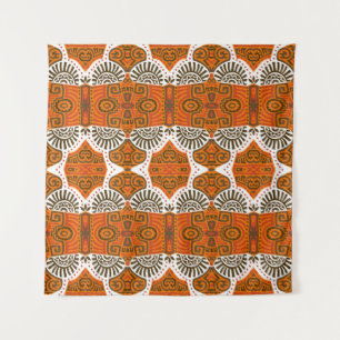 Abstract Ethnic vintage Seamless Pattern. Trendy b Tapestry