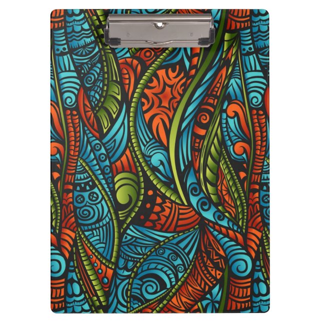 Abstract ethnic wallpaper clipboard (Front)