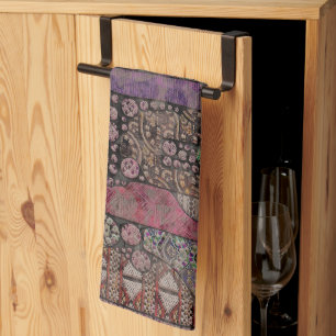 Abstract Ethno Pattern - Folklore Art 1 Kitchen Towel