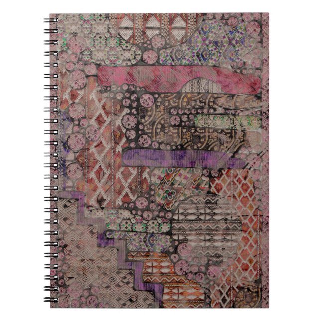 Abstract Ethno Pattern - Folklore Art 1 Notebook (Front)