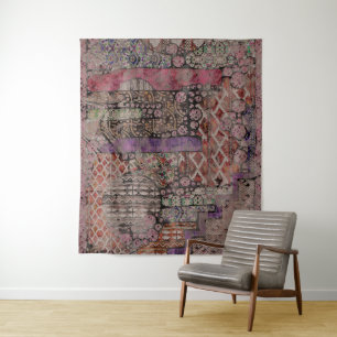 Abstract Ethno Pattern - Folklore Art 1 Tapestry