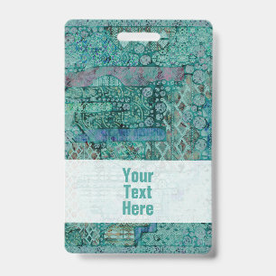 Abstract Ethno Pattern - Folklore Art 2 Badge