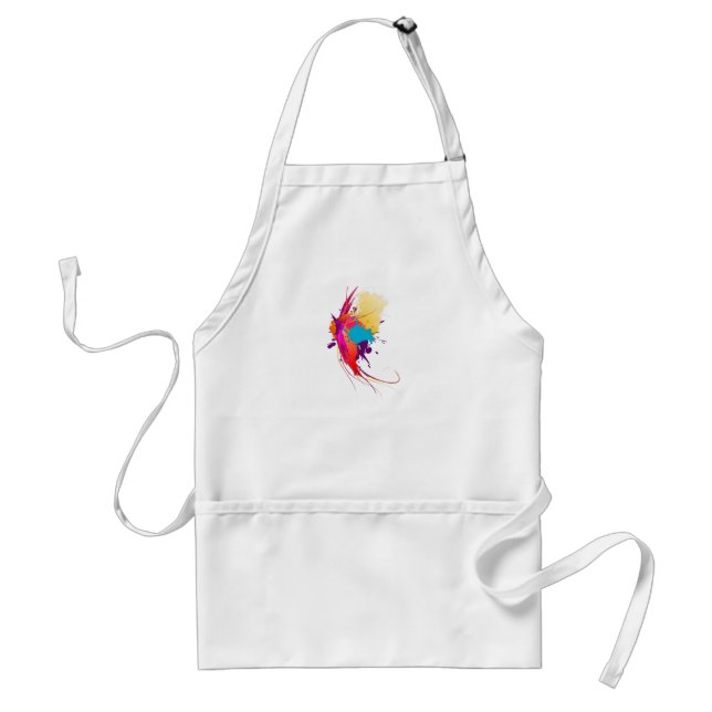 Abstract Exotic Butterfly Paint Splatters Standard Apron (Front)