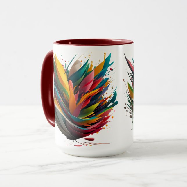 Abstract Explosion  Mug (Front Left)