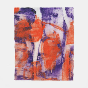 Abstract Expression #12 by Michael Moffa Fleece Blanket