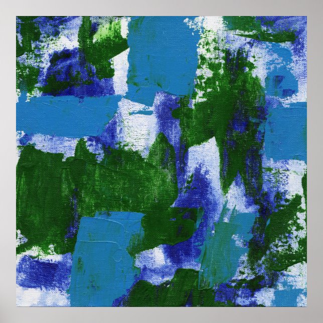 Abstract Expression #4 by Michael Moffa Poster (Front)