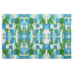 Abstract Expression #5(Large) by Michael Moffa Fabric