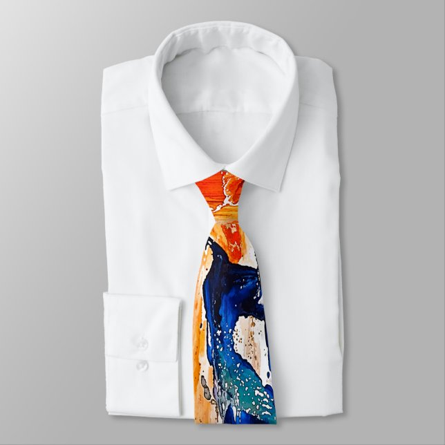 Abstract Expression of Human Figures in Motion Tie (Tied)