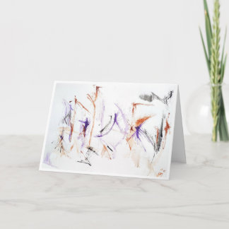 Abstract Expression "Uplifting Words" Card