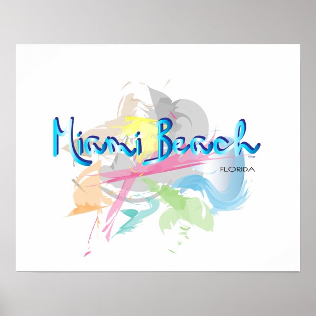 Abstract Expressionism Digital Art Poster (Front)