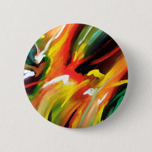 Abstract Expressionism Painting 2 Inch Round Button