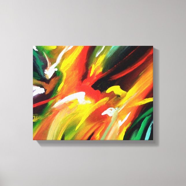 Abstract Expressionism Painting Canvas Print (Front)