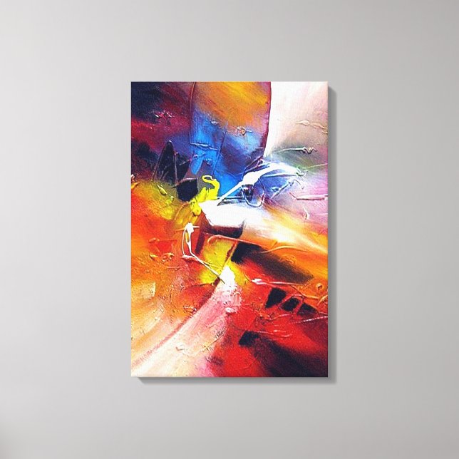 Abstract Expressionism Painting Canvas Print (Front)