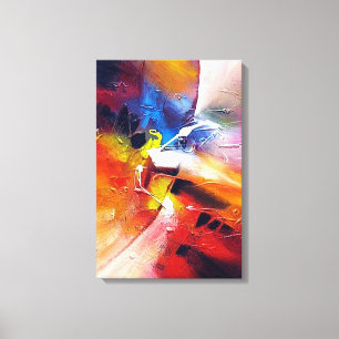 Abstract Expressionism Painting Canvas Print