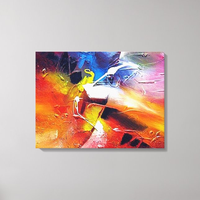 Abstract Expressionism Painting Canvas Print (Front)