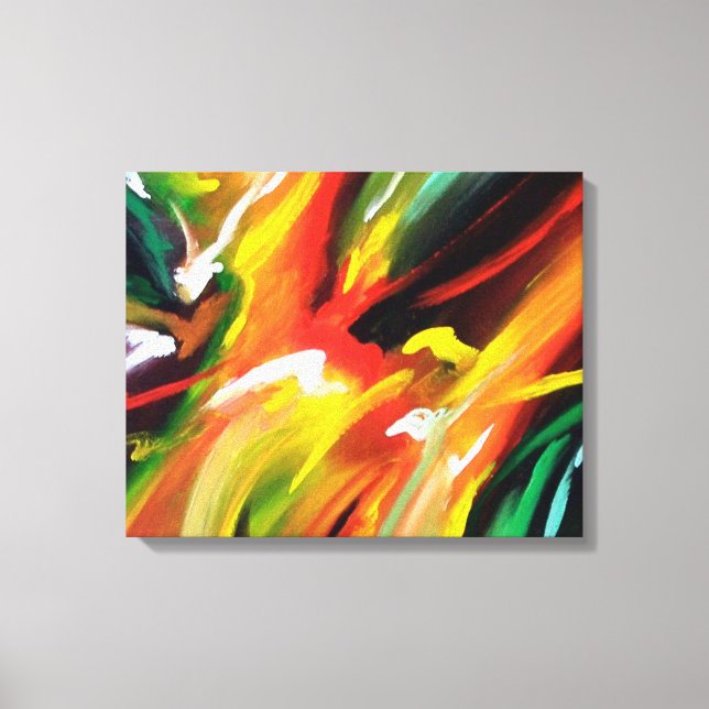 Abstract Expressionism Painting Canvas Print (Front)