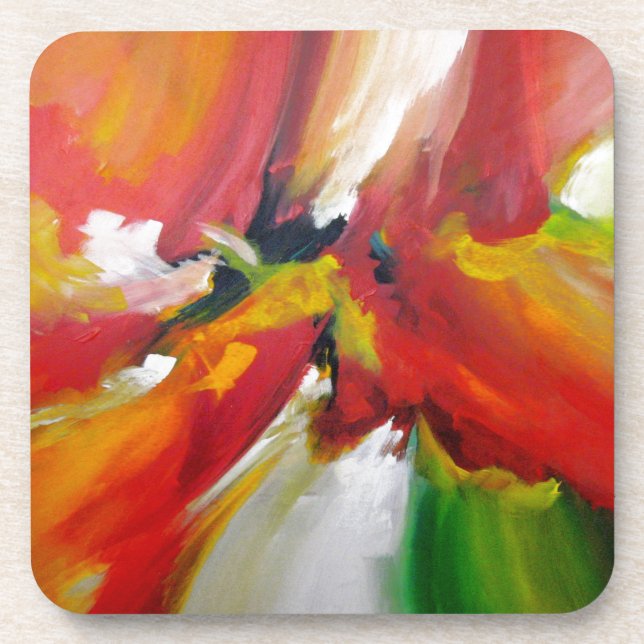 Abstract Expressionism Painting Coaster (Front)