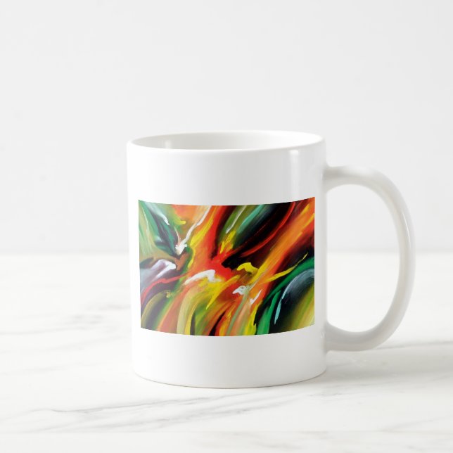 Abstract Expressionism Painting Coffee Mug (Right)