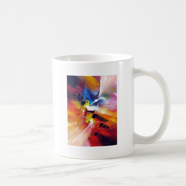 Abstract Expressionism Painting Coffee Mug (Right)