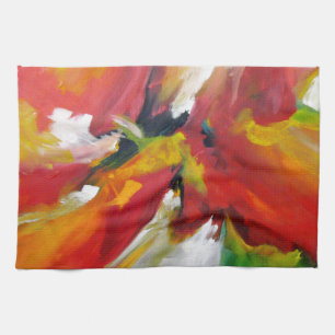 Abstract Expressionism Painting Kitchen Towel