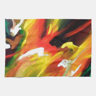 Abstract Expressionism Painting Kitchen Towel