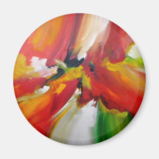 Abstract Expressionism Painting Magnet (Front)