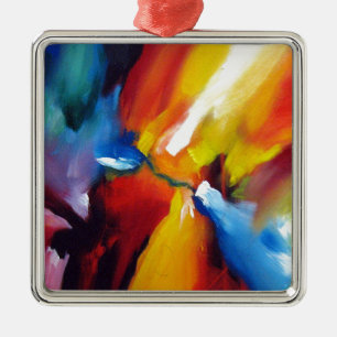 Abstract Expressionism Painting Metal Ornament