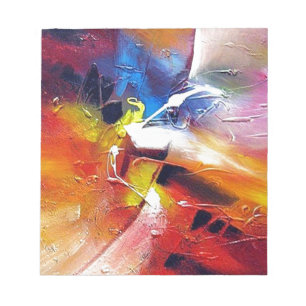 Abstract Expressionism Painting Notepad
