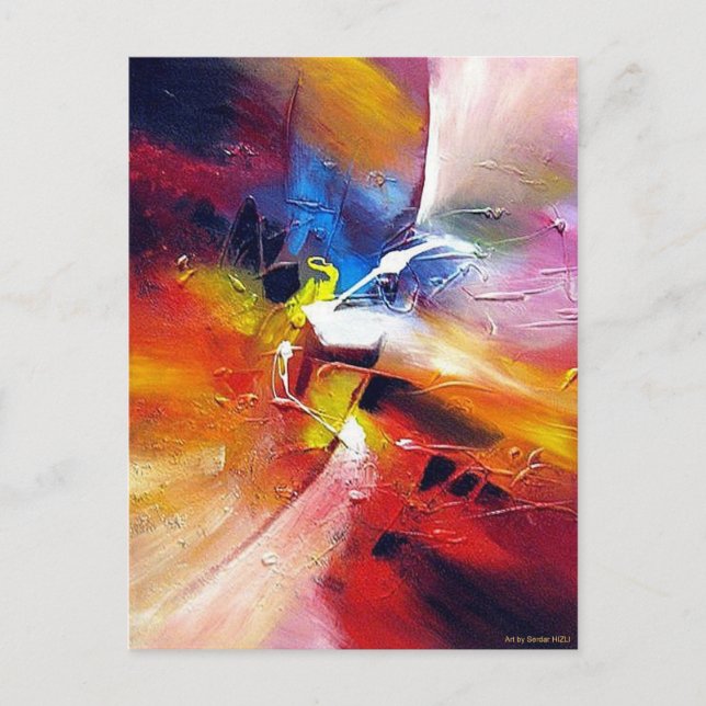 Abstract Expressionism Painting Postcard (Front)