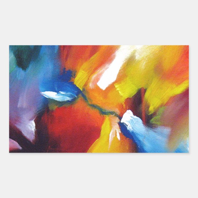 Abstract Expressionism Painting Sticker (Front)