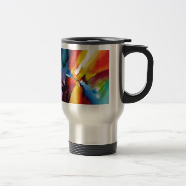 Abstract Expressionism Painting Travel Mug (Right)