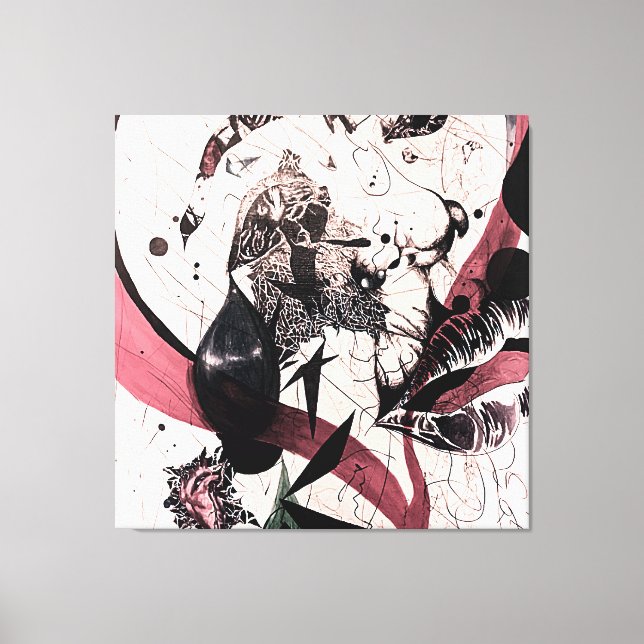 Abstract Expressionism Wall Art: Mixed Media  Canvas Print (Front)