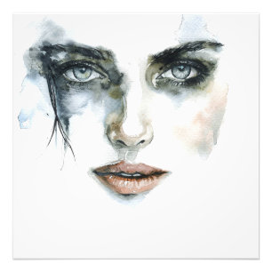 Abstract Expressionism Woman Portrait Photo