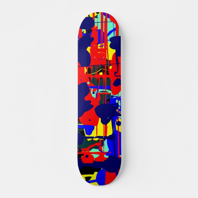 Abstract Expressionist 01 Skateboard (Front)